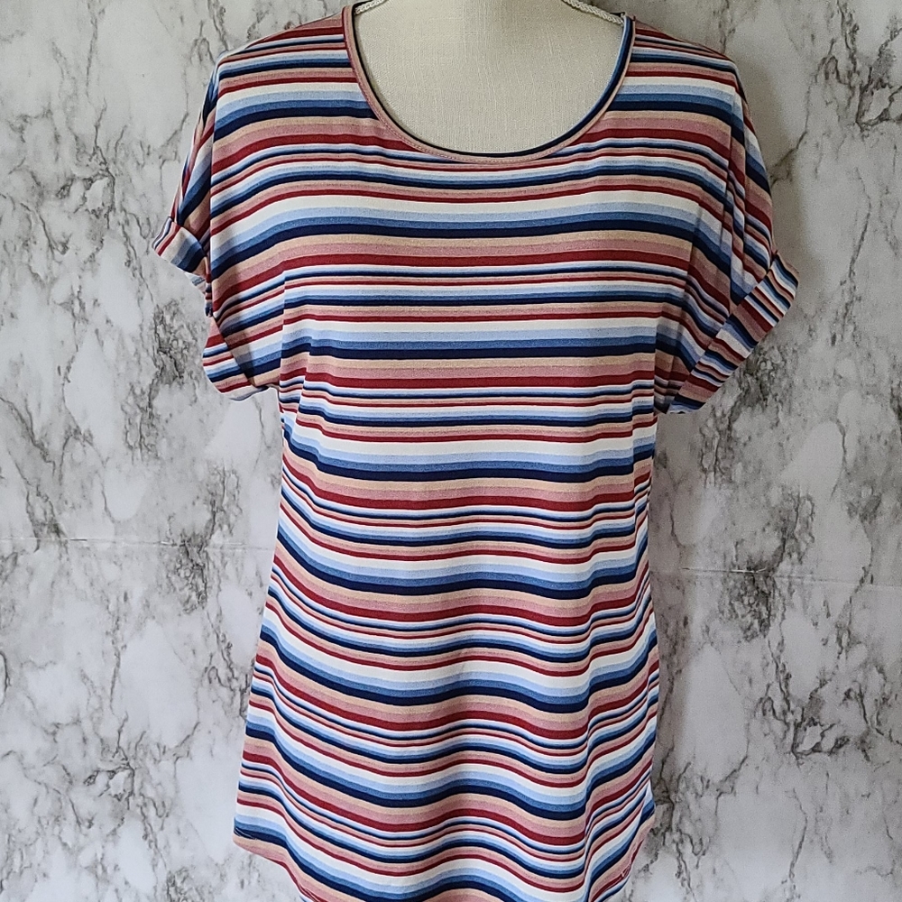 Andree By Unit Striped Tee Size Medium - image 1